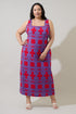 Rory Abstract Troy Maxi Dress Curve